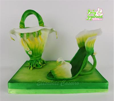 Calla Lily Shoe and Bag - CPC Shoe Collaboration - Cake by Bety'Sugarland by Elisabete Caseiro 