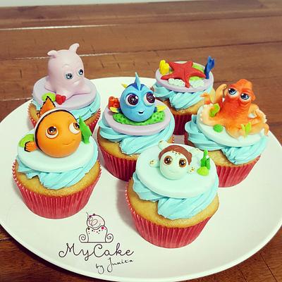 finding dory - nemo cupcakes - Cake by Hopechan