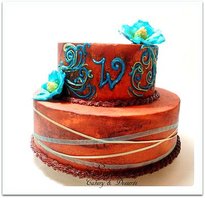 Western Themed Wedding Cake  - Cake by Sara