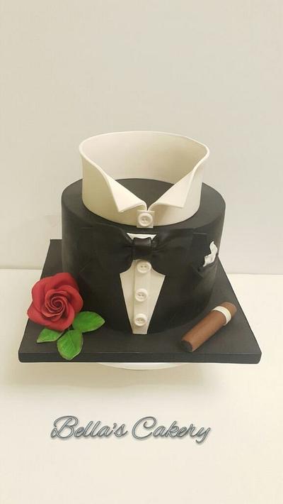Tuxedo Cake  - Cake by Bella's Cakes 