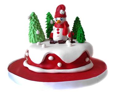 Snowman Cake - Cake by Dora sofia