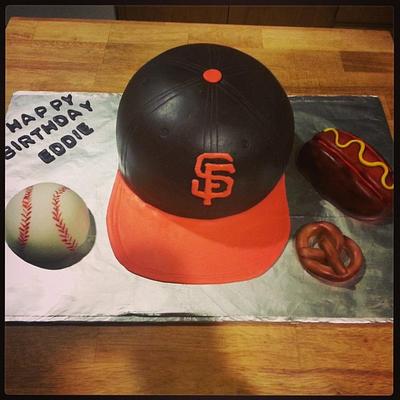 SF giants hat - Cake by Norma Angelica Garcia