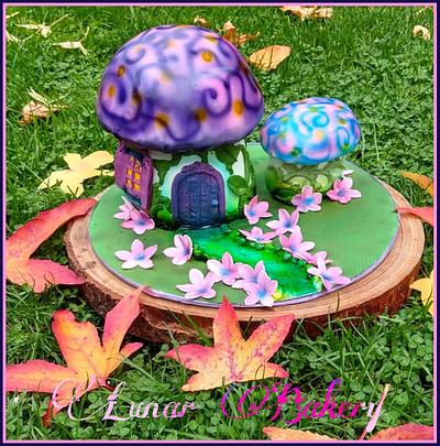 Toadstool Fairy Cake - Cake by Lunar Bakery
