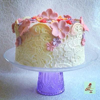 Sweet little HighTea cake - Cake by Judith-JEtaarten