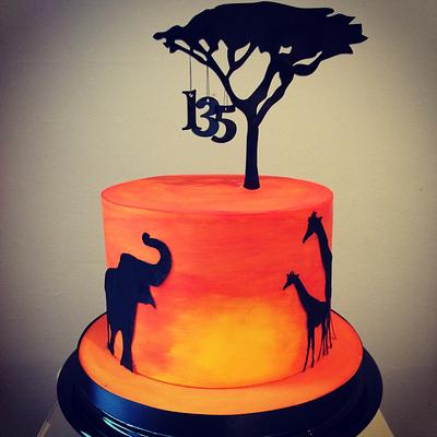 African Silhouette Cake - Cake by S K Cakes