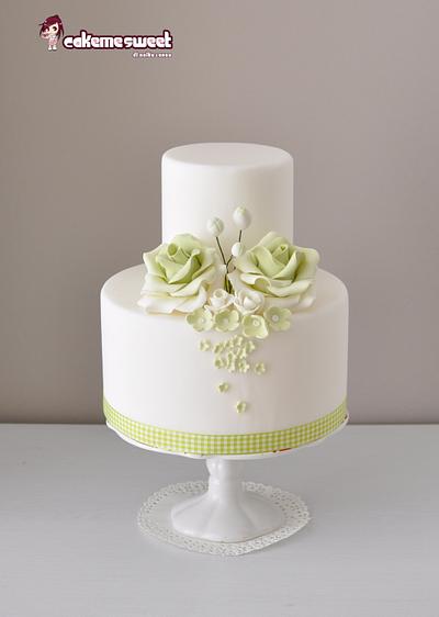 Green and white elegance - Cake by Naike Lanza