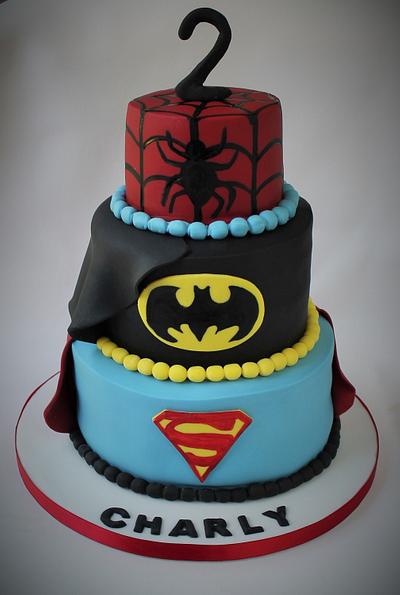 Superhero  Cake - Cake by Candy's Cupcakes