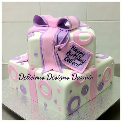 stacked present cake - Cake by Delicious Designs Darwin