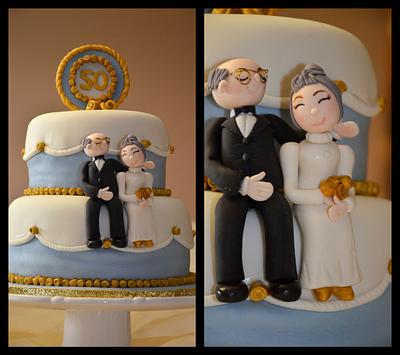 Golden Wedding - Cake by Sugarpatch Cakes