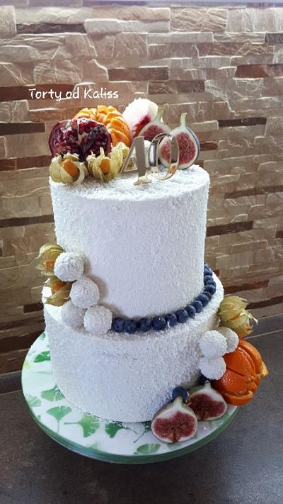 Ganache birthday cake - Cake by Kaliss