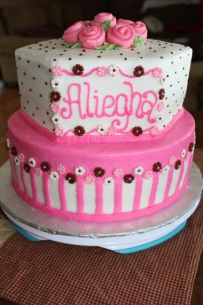 Flowers for Aliegha - Cake by Dee
