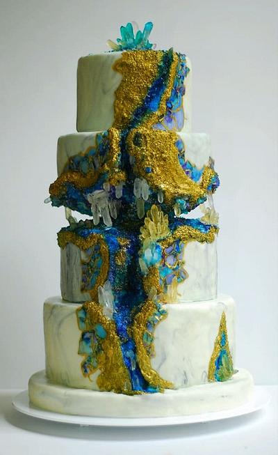 Geode Wedding Cake - Cake by Cakes Abound