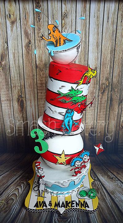 Seuss Structured Topsy Turvy - Cake by Lindsey Krist