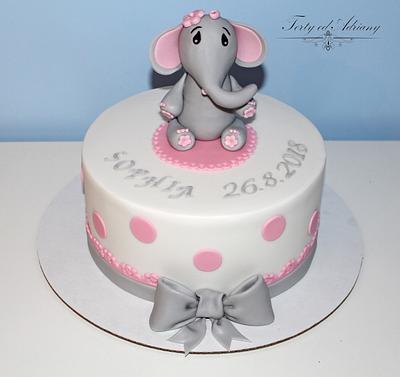 elephant for Sophia - Cake by Adriana12