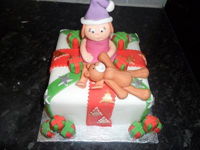 christmas 'present' cake - Cake by Natalie Watson