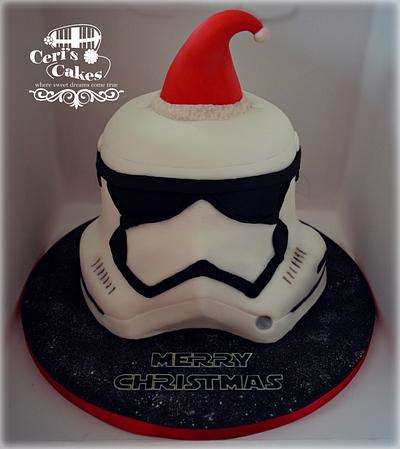 Star wars Christmas cake - Cake by Ceri's Cakes