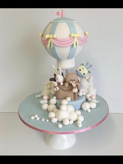 Hot Air Balloon Cake Topper - Cake by Tammy Iacomella