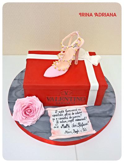 Valentino Shoe Box - Cake by Irina-Adriana