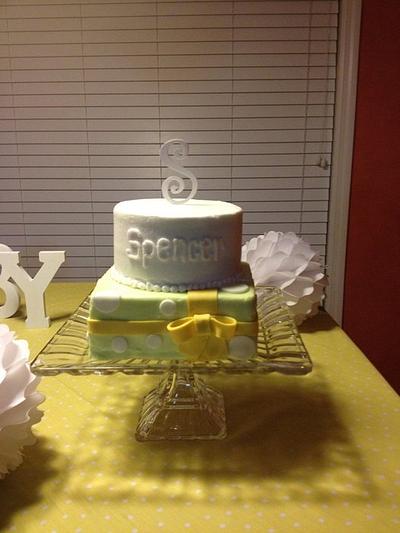 Simple baby shower cake - Cake by AneliaDawnCakes