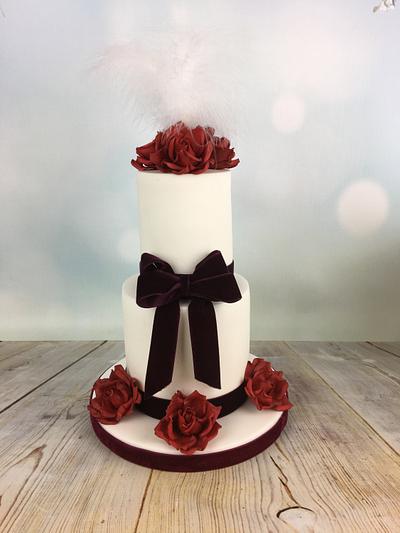 Mini wedding cake anniversary cake - Cake by Melanie Jane Wright