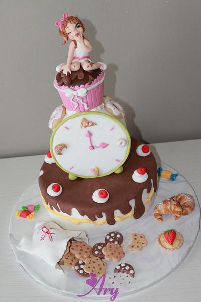  a greedy little girl - Cake by golosamente by linda