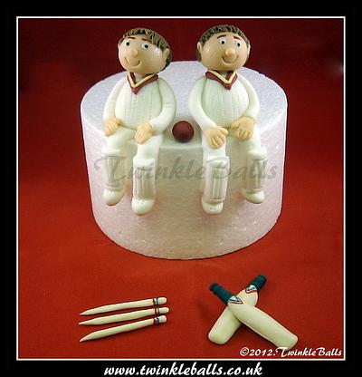 Cricket Twins Cake Toppers - Cake by Jennifer Woracker