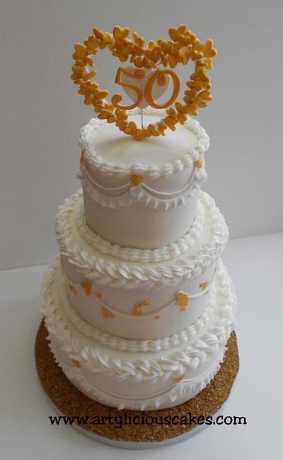 50 years wedding anniversary - Cake by iriene wang