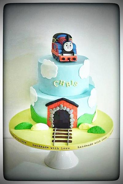 Thomas the tank engine  - Cake by Sugar Addict by Alexandra Alifakioti