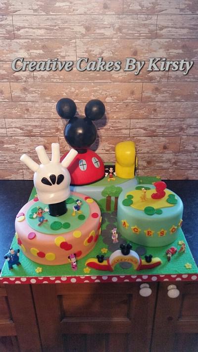 Mickey mouse clubhouse cake - Cake by Kirsty pearson