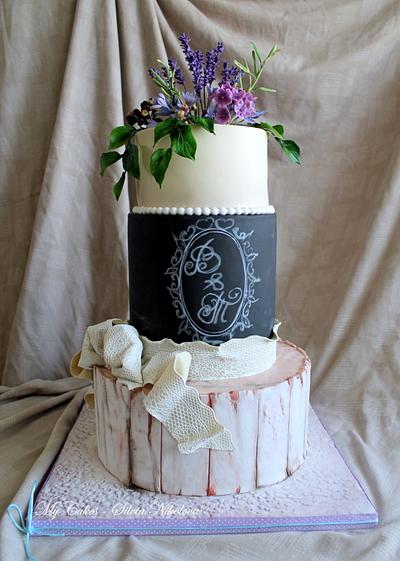 Lavender Wedding Cake - Cake by marulka_s
