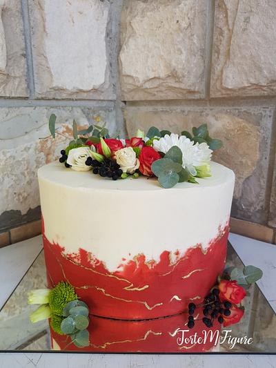 Buttercream flower cake - Cake by TorteMFigure