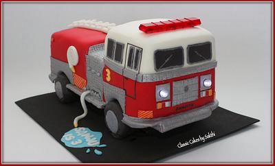 Fire truck cake - Cake by Classic Cakes by Sakthi