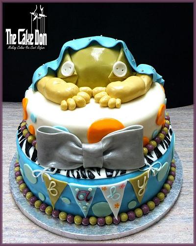 The "ROCK A BYE BABY" Baby Shower Cake - Cake by TheCakeDon