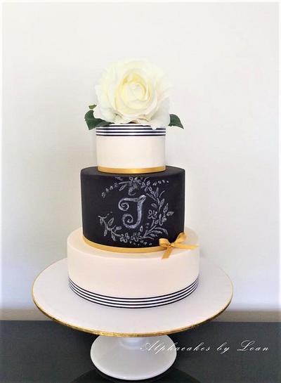  50th Birthday cake. - Cake by AlphacakesbyLoan 