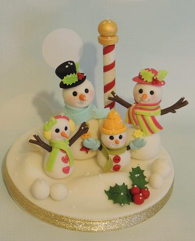 Snow family! - Cake by Shereen