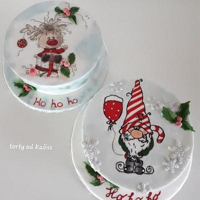 Santa set  - Cake by Kaliss