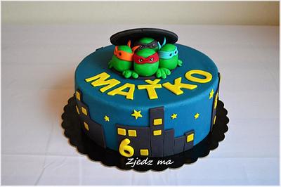 ninja turtles cake - Cake by zjedzma