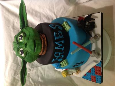 Star Wars/lego cake - Cake by Louise Hayes