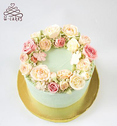 Buttercream roses - Cake by Olga Ugay