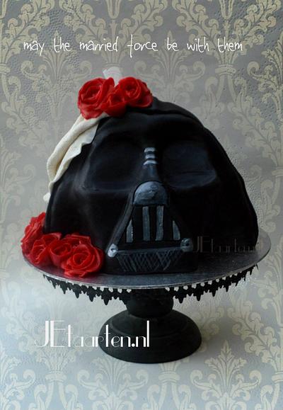 Darth Vader Wedding Cake - Cake by Judith-JEtaarten