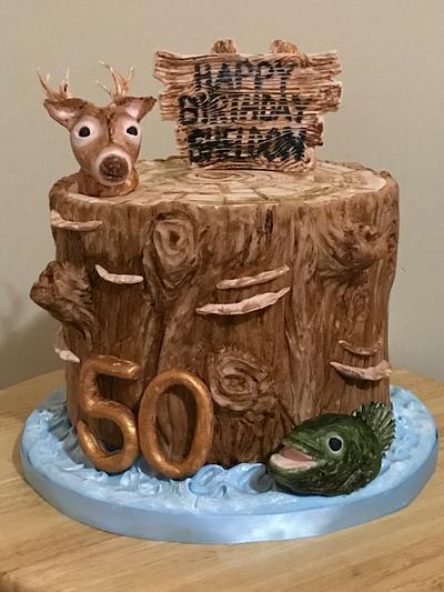 Hunting and Fishing Cake - Cake by APPLeskitchen
