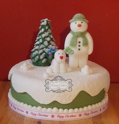 The snowman and snowdog - Cake by kerrycakesnewcastle