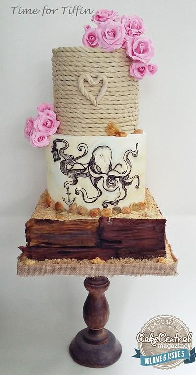 Nautical wedding cake - Cake by Time for Tiffin 