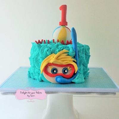 Summer Pool Smash Cake !!! - Cake by Delight for your Palate by Suri