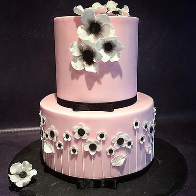 Pretty in Pink Cake - Cake by Una's Cake Studio