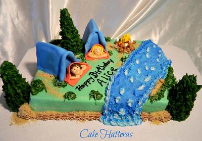 Happy Little Campers - Cake by Donna Tokazowski- Cake Hatteras, Martinsburg WV
