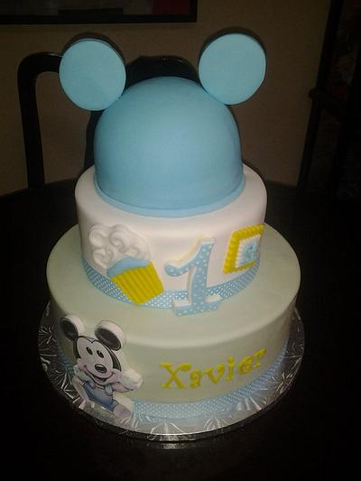 Baby Mickey Mouse Cake - Cake by Rosa