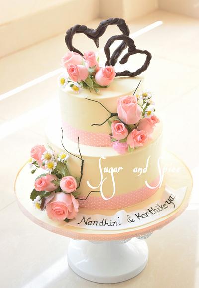 Dainty wedding cake - Cake by Sugar and Spice