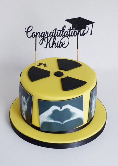 Graduation radiology radiologist xray cake - Cake by Angel Cake Design