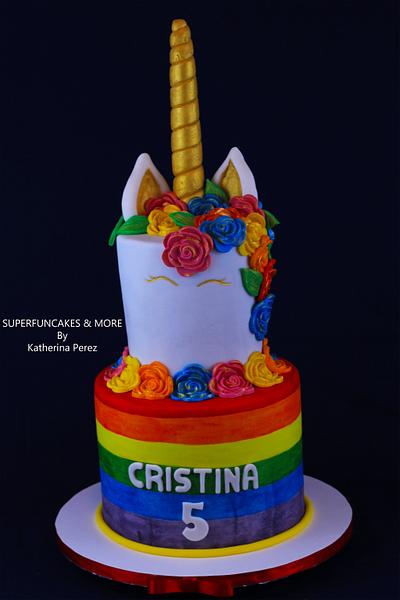 Unicorn cake  - Cake by Super Fun Cakes & More (Katherina Perez)